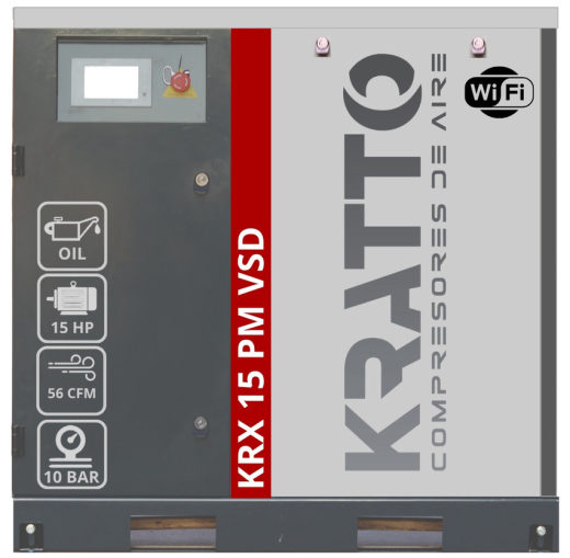 Compresor de tornillo KRATTO KRX-15 PM VSD