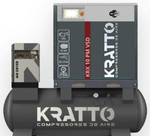 Compresor de tornillo KRATTO KRXD 10/500 PM VSD