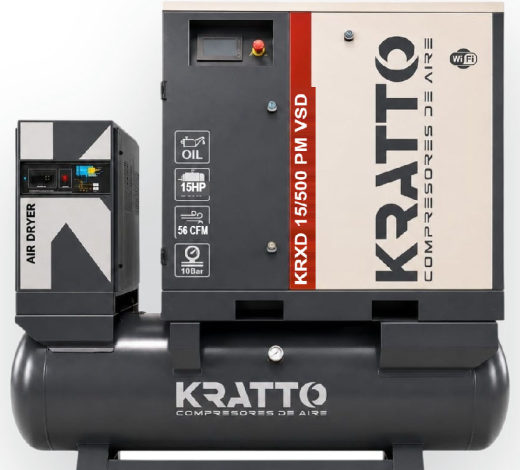 Compresor de tornillo KRATTO KRXD 15/500 PM VSD