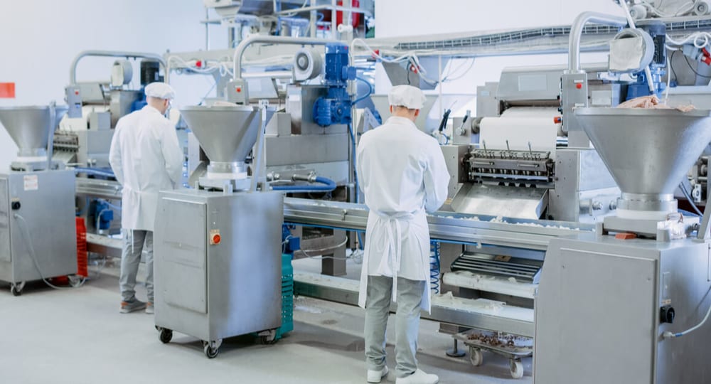 Planta de alimentos con compresor oil-free Clase 0 HACCP