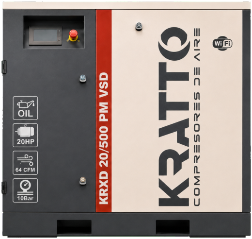 Compresor de tornillo KRATTO KRXD 20/500 PM VSD